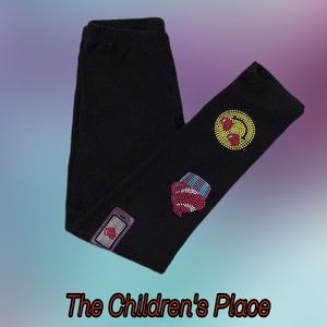 The‎ Children’s Place Emoji Leggings, Black, Size 7/8